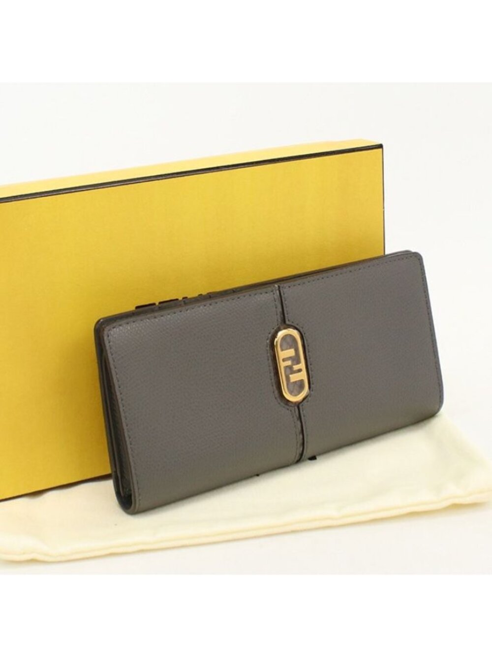 Fendi Continental Wallet O'lock Bifold Leather